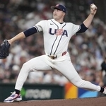 　７日の英国戦に先発した米国のスクバル＝ヒューストン（ＡＰ＝共同）