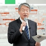 　インタビューに応じる原子力規制委の山中伸介委員長