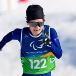 　男子スプリント立位予選　力走する川除大輝＝テーゼロ（共同）