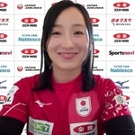 　オンラインで記者会見するカーリング女子ロコ・ソラーレの藤沢五月＝１０日