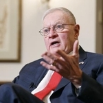 　共同通信のインタビューに応じる米国のキース・ケロッグ元ウクライナ担当特使