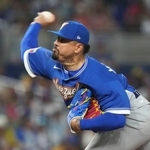 　ニカラグア戦に登板したベネズエラのマチャド＝９日、マイアミ（ＡＰ＝共同）