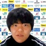 　オンラインで取材に応じる柔道女子の嘉重春樺＝１２日