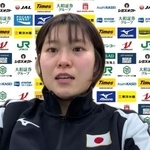 　オンラインで取材に応じる柔道女子の田中志歩＝１２日
