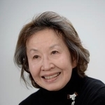 　インタビューに答える池田昌子さん＝２０１６年１月、東京・汐留