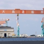 　大島造船所香焼工場＝１０日、長崎市