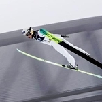 　Ｗ杯ジャンプ女子個人第２９戦での丸山希の飛躍＝オスロ（共同）