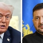 　トランプ米大統領（ロイター＝共同）、ウクライナのゼレンスキー大統領