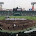 　第９８回選抜高校野球大会の開会式リハーサル＝甲子園