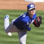 　オープン戦で先発したドジャース・山本＝２月、テンピ（共同）