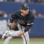 　６回から登板し、２回無失点のオリックス・宮城＝京セラドーム
