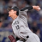 　２０日の中日戦に先発したロッテ・毛利＝バンテリンドーム