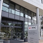 　国際赤十字・赤新月社連盟（ＩＦＲＣ）本部＝２０２４年２月１２日、スイス・ジュネーブ