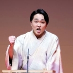 　「公推協杯　全国若手落語家選手権」の第１回予選に参加した笑福亭茶光さん＝２４日夜、東京都品川区