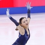 　女子ＳＰ　演技する坂本花織＝プラハ（共同）