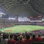 　多くのファンが詰めかけたみずほペイペイドーム＝２０２５年１０月