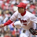 　中日戦に先発した広島・栗林＝マツダ