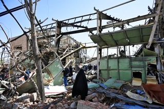 　米イスラエルの攻撃を受け、激しく損壊したイラン・テヘランの大学施設＝４日（共同）