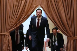 　バンス米副大統領＝１１日、イスラマバード（ゲッティ＝共同）