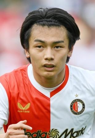 　フェイエノールトの上田綺世（ゲッティ＝共同）