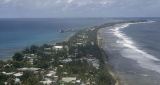 　ツバルの首都フナフティ＝２０２４年