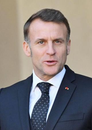 　フランスのマクロン大統領（ゲッティ＝共同）