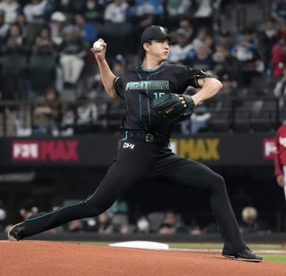 　楽天戦に先発した日本ハム・達＝エスコンフィールド