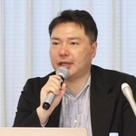 　記者会見する「デジタル民主主義２０３０」の代表の鈴木健氏＝３月１９日、東京都千代田区