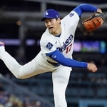 　米大リーグ、ガーディアンズ戦に先発で今季初登板したドジャースの大谷翔平＝３月３１日、ロサンゼルス（共同）