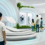 　パソナグループが今年秋ごろに開業する複合施設の展示イメージ（同社提供）