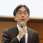 　記者会見するエア・ウォーターの松林良祐社長＝３日午後、大阪市北区