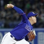 　ヤクルト戦に先発した中日・柳＝神宮