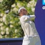 　第２ラウンド、通算２アンダーで４位の山下美夢有＝シャドークリークＧＣ（共同）