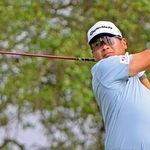 　第３ラウンド、８ホールを終えて通算１１アンダーで暫定３位の久常涼＝ＴＰＣサンアントニオ（共同）