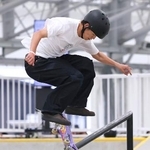 　男子ストリートで優勝した白井空良＝宇都宮市東部総合公園