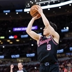 　３得点、２アシストだったブルズの河村勇輝＝５日（ロイター＝共同）