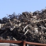 　金属スクラップの保管施設「ヤード」＝２０２４年２月、千葉県内