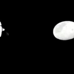 　宇宙船オリオンのカメラが写した月＝６日（ＮＡＳＡ提供、ＡＰ＝共同）