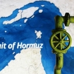 　ホルムズ海峡の地図（ロイター＝共同）