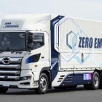 　トヨタ自動車の燃料電池システムを搭載した大型トラック（同社提供）