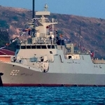 　カンボジア南西部のリアム海軍基地に停泊する中国が建造したカンボジア軍の艦船＝７日（共同）