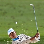 　調整する松山英樹＝オーガスタ・ナショナルＧＣ（共同）