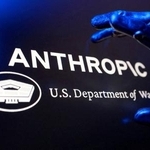 　米国防総省とＡＩ企業アンソロピックのロゴ（ロイター＝共同）