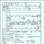 　警察が交付する「青切符」（警察庁提供、細部は都道府県警によって異なります）