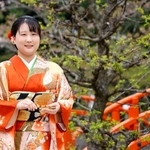 　葵祭の第６８代「斎王代」に選ばれた塩見真桜さん＝９日午後、京都市