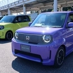 　ホンダが発売する小型の電気自動車（ＥＶ）「Ｓｕｐｅｒ-ＯＮＥ」＝８日、千葉県袖ケ浦市