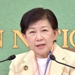 　記者会見する国連軍縮担当上級代表の中満泉事務次長＝１０日午後、東京・内幸町の日本記者クラブ