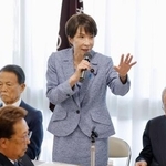 　自民党の全国幹事長会議であいさつする高市首相＝１１日午後、東京・永田町の党本部