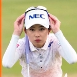 　第２日、通算７アンダーで２位の安田祐香＝石坂ＧＣ