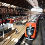 　ブラジル・サンパウロ最大規模のルス駅。地下鉄や近郊の町を結ぶ鉄道はあるが、大都市間を結ぶ路線はない＝３月（共同）